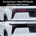 Fits Chevrolet Traverse 2024-2026 Full Headlight Taillight Precut Smoked PPF Tint Kit Film Overlay
