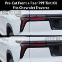 Fits Chevrolet Traverse 2024-2026 Full Headlight Taillight Precut Smoked PPF Tint Kit Film Overlay