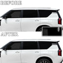 Nissan Armada 2025-2026 Blackout Chrome Delete Kit – Precut Gloss Black Vinyl Overlays Film
