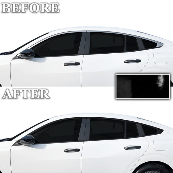 Nissan Sentra 2026+ Blackout Chrome Delete Kit – Precut Gloss Black Vinyl Overlays Film