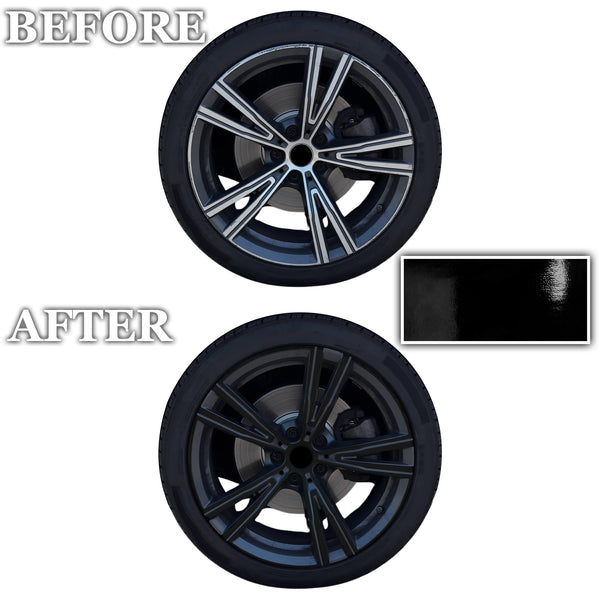 BMW 4 Series Convertible 2021-2026 Blackout Chrome Delete Kit – Precut Gloss Black Vinyl Overlays