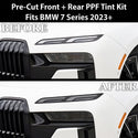 Fits BMW 7 Series 2023+ Full Headlight Taillight Precut Smoked PPF Tint Kit Film Overlay