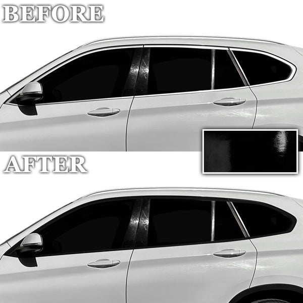 Fits BMW X1 Vinyl Chrome Delete Grille Blackout Decal Stickers Overlay Film