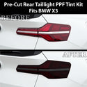 BMW X3 2025-2026 Dark Smoke Headlight & Taillight Tint Kit – Precut Vinyl Lens Overlays Film