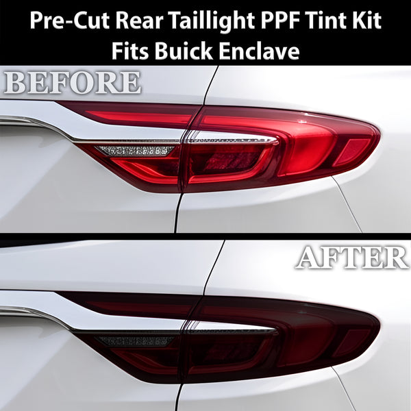 Fits Buick Enclave 2018-2021 Full Headlight Taillight Precut Smoked PPF Tint Kit Film Overlay