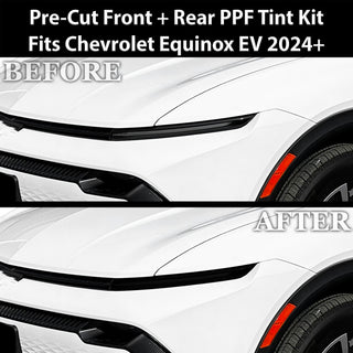 Fits Chevrolet Equinox EV 2024+ Full Headlight Taillight Precut Smoked PPF Tint Kit Film Overlay