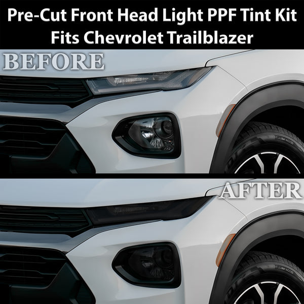 Chevrolet Trailblazer 2021–2023 Dark Smoke Headlight & Taillight Tint Kit – Precut Vinyl Lens Overlays