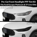 Ford Escape 2023-2026 ST-Line Elite & Platinum Dark Smoke Headlight & Taillight Tint Kit – Precut Vinyl Lens Overlays Film