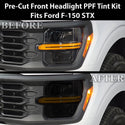 Ford F-150 2024-2026 Dark Smoke Headlight & Taillight Tint Kit – Precut Vinyl Lens Overlays Film