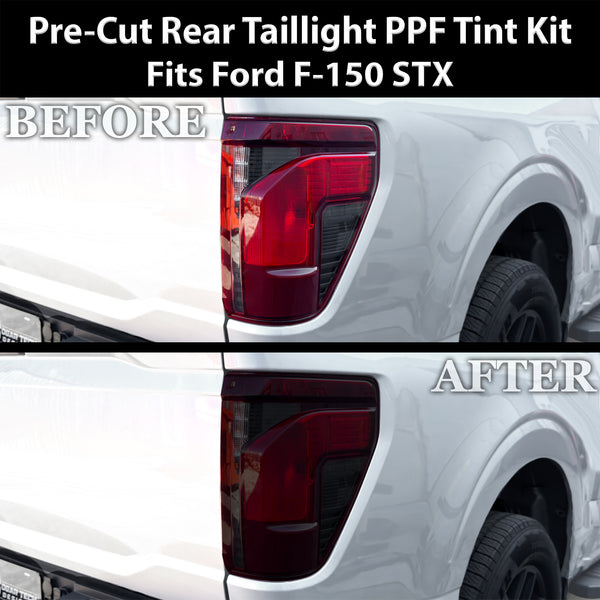 Ford F-150 2024-2026 Dark Smoke Headlight & Taillight Tint Kit – Precut Vinyl Lens Overlays Film