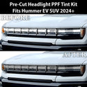 Fits Hummer EV 2023+ Full Headlight Taillight Precut Smoked PPF Tint Kit Film Overlay