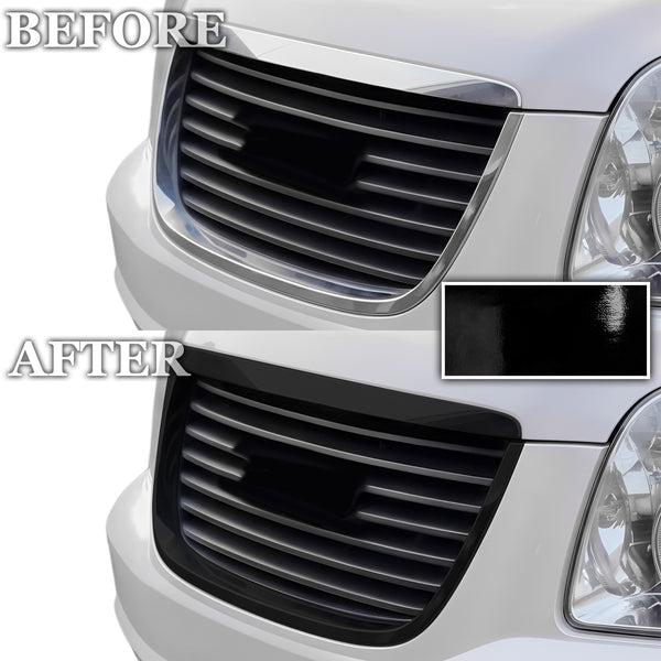 Fits GMC Yukon 2007-2014 Vinyl Chrome Delete Grille Blackout Decal Stickers Overlay Film