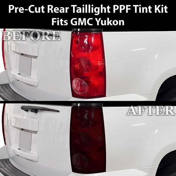 Fits GMC Yukon 2007-2014 Full Headlight Taillight Precut Smoked PPF Tint Kit Film Overlay