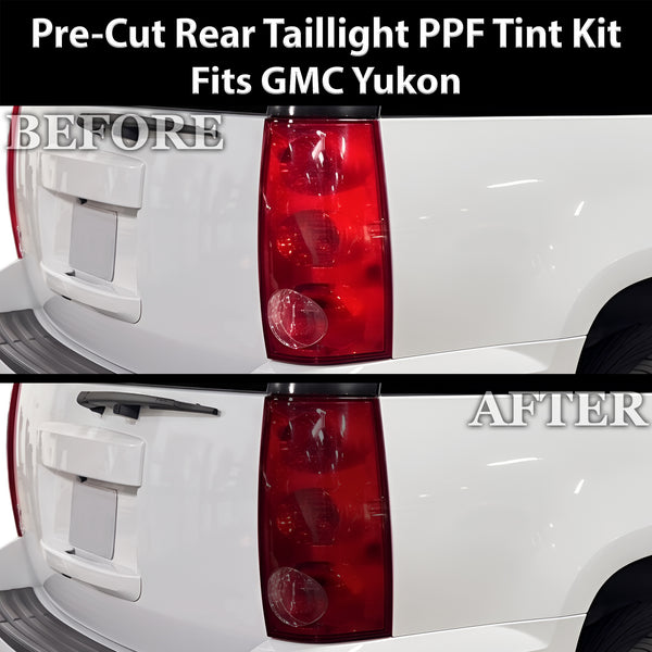 Fits GMC Yukon 2007-2014 Full Headlight Taillight Precut Smoked PPF Tint Kit Film Overlay