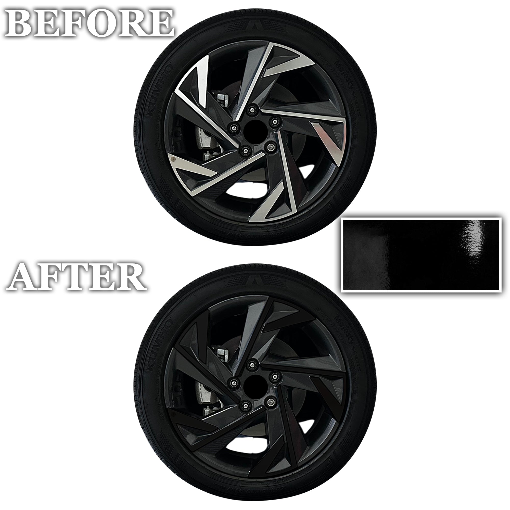 Vinyl Chrome Delete Front Rear Bumper Blackout Decal Stickers Overlay Film Fits Hyundai Elantra 2024 - 2025 - Bogar Tech Designs