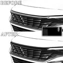 Vinyl Chrome Delete Front Rear Bumper Blackout Decal Stickers Overlay Film Fits Hyundai Elantra 2024-2025