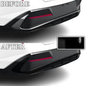 Vinyl Chrome Delete Front Rear Bumper Blackout Decal Stickers Overlay Film Fits Hyundai Elantra 2024-2025