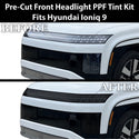 Hyundai Ioniq 9 2026+ Dark Smoke Headlight & Taillight Tint Kit – Precut Vinyl Lens Overlays Film
