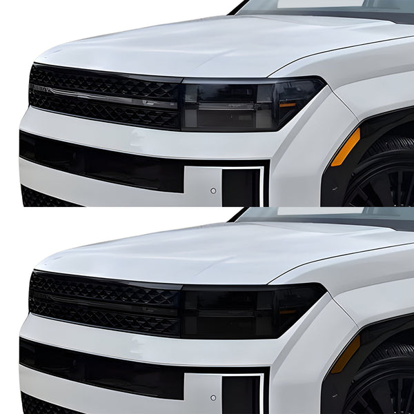 Fits Hyundai Santa Fe 2024-2026 Full Headlight Taillight Precut Smoked PPF Tint Kit Film Overlay