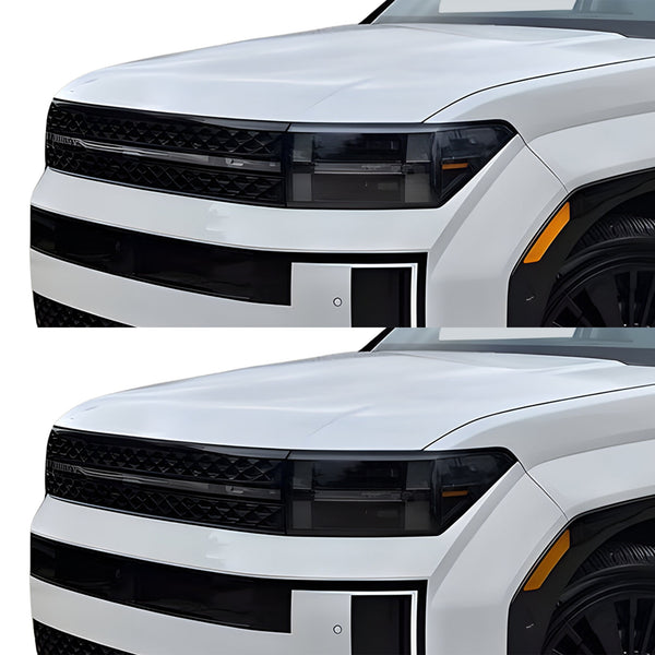 Fits Hyundai Santa Fe 2024-2026 Full Headlight Taillight Precut Smoked PPF Tint Kit Film Overlay
