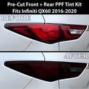 Fits Infiniti QX60 2016-2020 Full Headlight Taillight Precut Smoked PPF Tint Kit Film Overlay