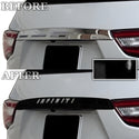 Fits Infiniti QX60 2016-2020 Vinyl Chrome Delete Grille Blackout Decal Stickers Overlay Film