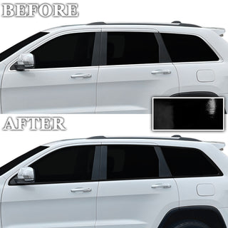 Fits Jeep Grand Cherokee 2014-2021 Vinyl Chrome Delete Grille Blackout Decal Stickers Overlay Film