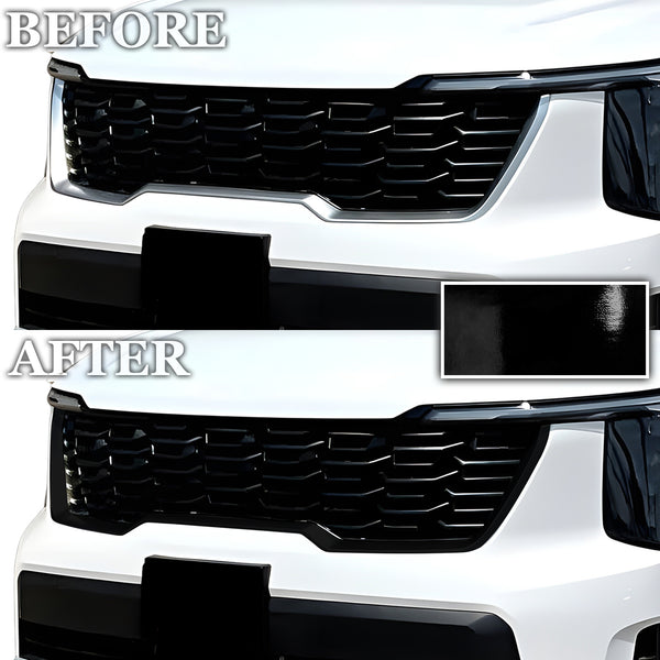 Fits KIA Sorento 2024+ Vinyl Chrome Delete Grille Blackout Decal Stickers Overlay Film