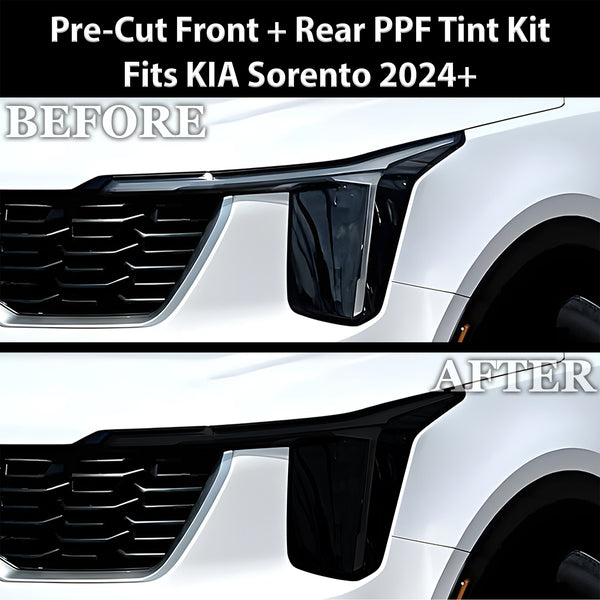 Fits KIA Sorento 2024+ Full Headlight Taillight Precut Smoked PPF Tint Kit Film Overlay