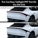 Kia EV6 2025-2026 Dark Smoke Headlight & Taillight Tint Kit – Precut Vinyl Lens Overlays Film