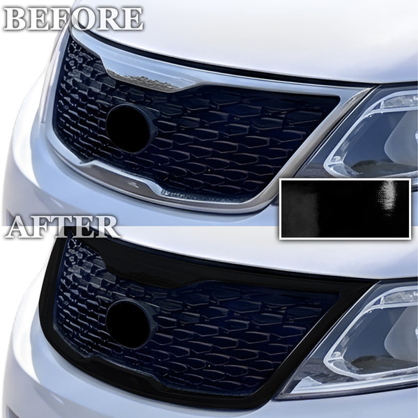 Fits Kia Sorento 2014-2015 Vinyl Chrome Delete Grille Blackout Decal Stickers Overlay Film