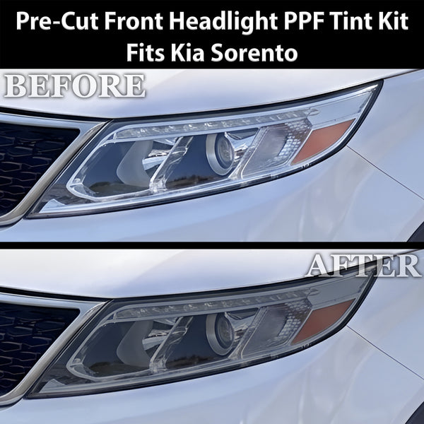 Fits Kia Sorento 2014-2015 Full Headlight Taillight Precut Smoked PPF Tint Kit Film Overlay