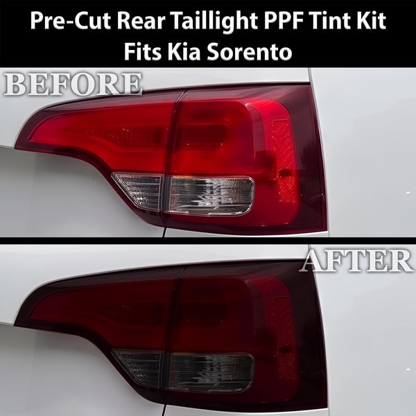 Fits Kia Sorento 2014-2015 Full Headlight Taillight Precut Smoked PPF Tint Kit Film Overlay