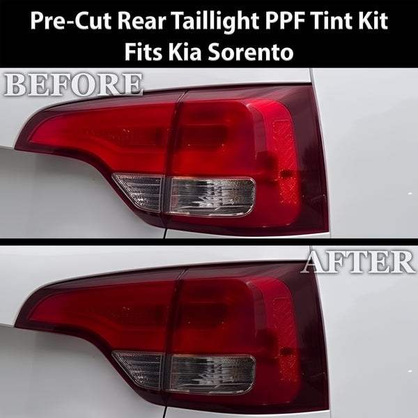 Fits Kia Sorento 2014-2015 Full Headlight Taillight Precut Smoked PPF Tint Kit Film Overlay