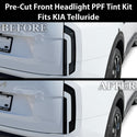 Kia Telluride 2027+ Dark Smoke Headlight & Taillight Tint Kit – Precut Vinyl Lens Overlays Film