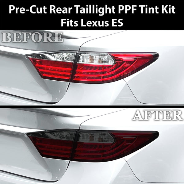 Fits Lexus ES 2013-2015 Full Headlight Taillight Precut Smoked PPF Tint Kit Film Overlay