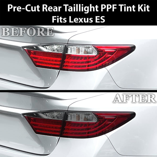Fits Lexus ES 2013-2015 Full Headlight Taillight Precut Smoked PPF Tint Kit Film Overlay