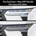 Fits Lexus GX 2024+ Full Headlight Taillight Precut Smoked PPF Tint Kit Film Overlay