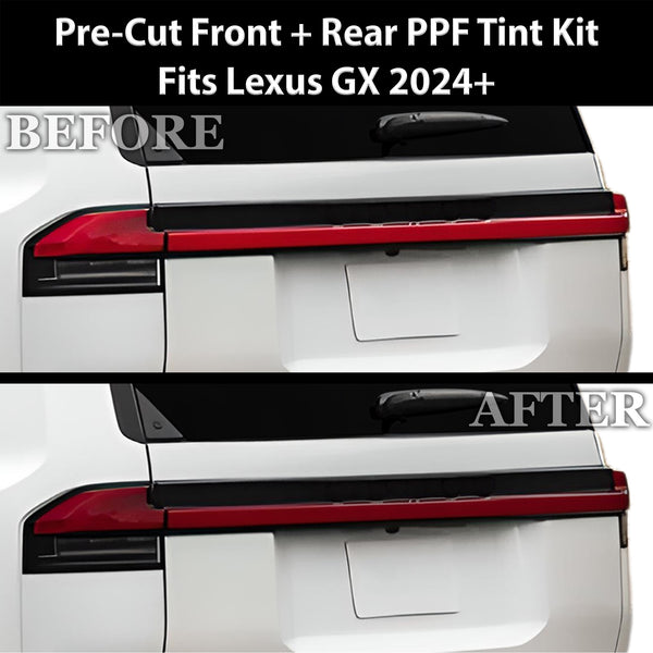 Fits Lexus GX 2024+ Full Headlight Taillight Precut Smoked PPF Tint Kit Film Overlay