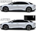 Fits Lucid Air 2022+ Vinyl Chrome Delete Grille Blackout Decal Stickers Overlay Film