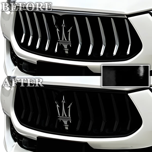 Fits Maserati Ghibli Vinyl Chrome Delete Grille Blackout Decal Stickers Overlay Film