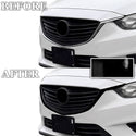 Fits Mazda Mazda6 2014-2017 Vinyl Chrome Delete Grille Blackout Decal Stickers Overlay Film