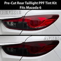 Fits Mazda Mazda6 2014-2017 Full Headlight Taillight Precut Smoked PPF Tint Kit Film Overlay