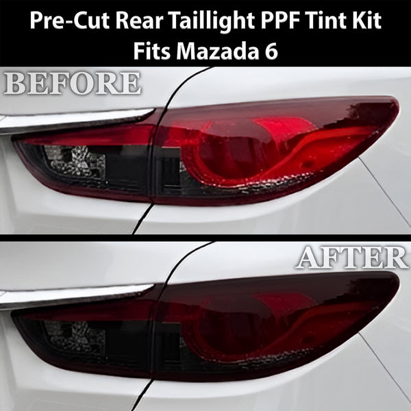 Fits Mazda Mazda6 2014-2017 Full Headlight Taillight Precut Smoked PPF Tint Kit Film Overlay