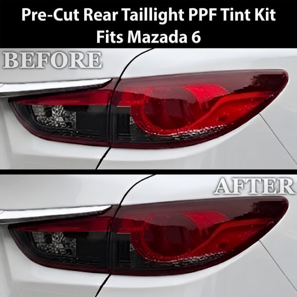 Fits Mazda Mazda6 2014-2017 Full Headlight Taillight Precut Smoked PPF Tint Kit Film Overlay