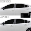 Fits Mazda Mazda6 2014-2017 Vinyl Chrome Delete Grille Blackout Decal Stickers Overlay Film