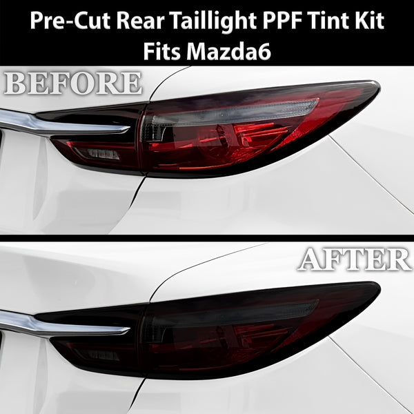 Fits Mazda Mazda6 2018-2021 Full Headlight Taillight Precut Smoked PPF Tint Kit Film Overlay