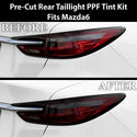 Fits Mazda Mazda6 2018-2021 Full Headlight Taillight Precut Smoked PPF Tint Kit Film Overlay
