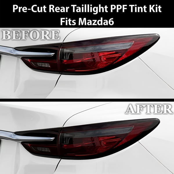 Fits Mazda Mazda6 2018-2021 Full Headlight Taillight Precut Smoked PPF Tint Kit Film Overlay