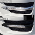 Fits Mercedes-Benz C250 2012-2015 Vinyl Chrome Delete Grille Blackout Decal Stickers Overlay Film